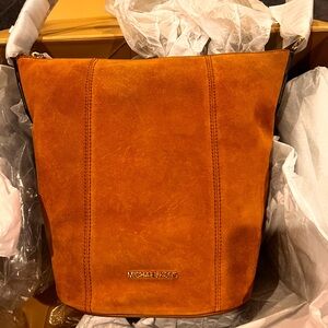 Brand New Michael Kors Suede Handbag